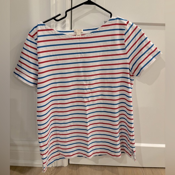 Ladies Size Small J Crew Stripped T-shirt - Perfect Condition - Picture 1 of 3